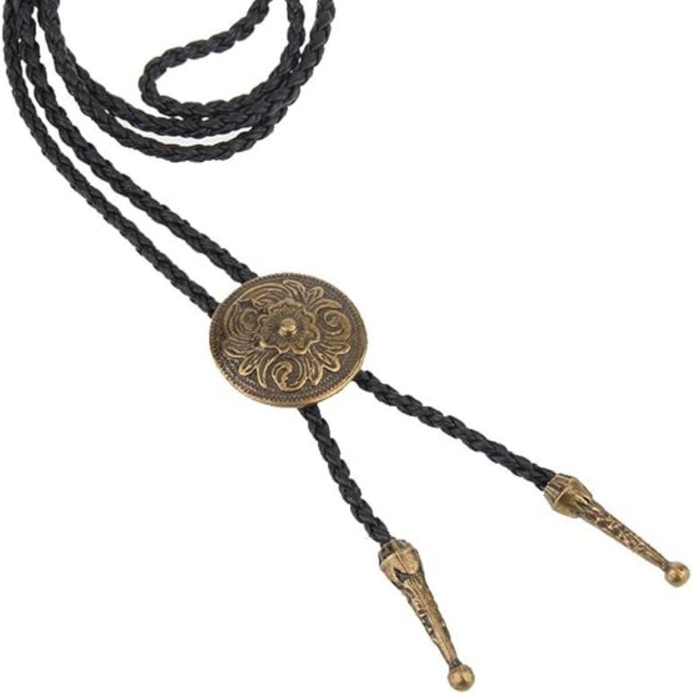 Western  Bronze Bolo Tie